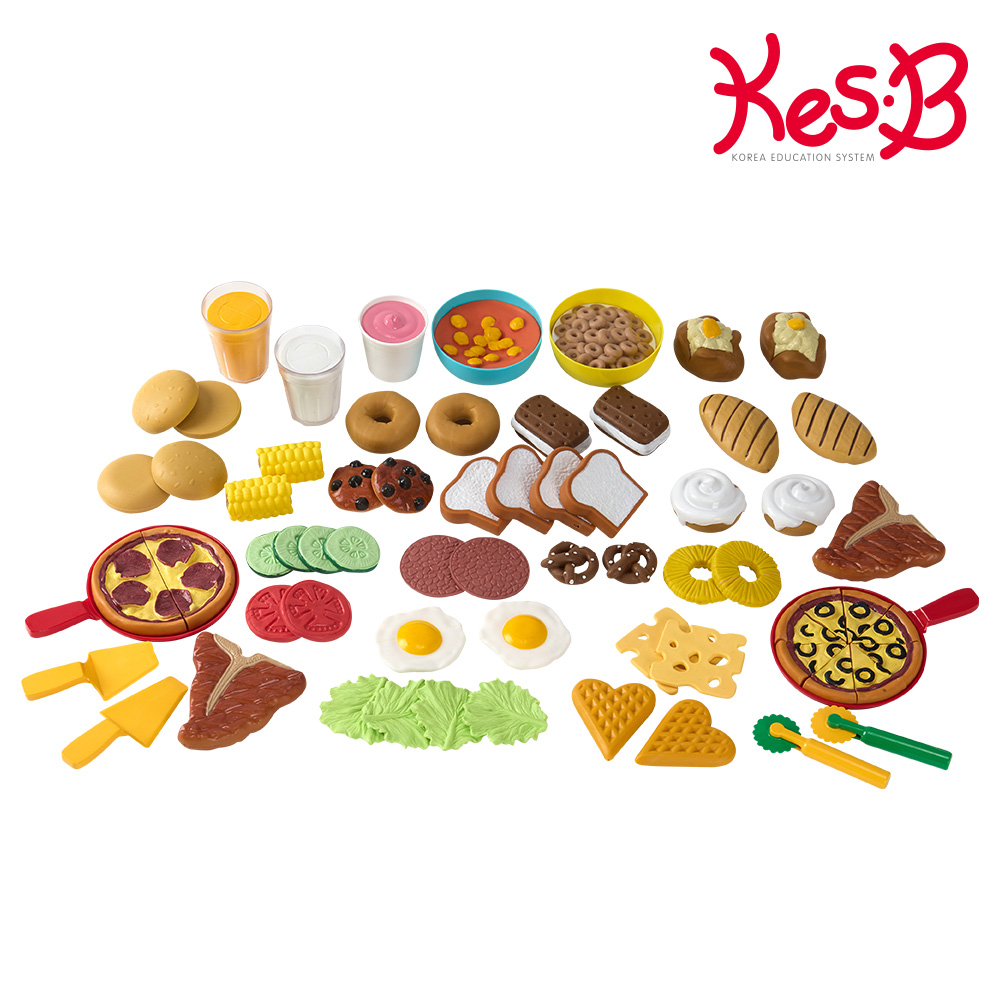[캐스비]플레이 말랑말랑한음식모형 푸드67p(2708)