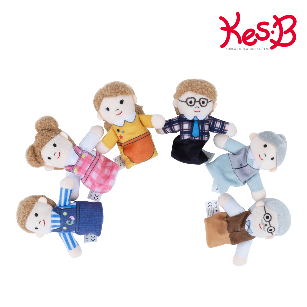 [캐스비]플레이 다문화손가락인형 아시아계가족(3052)