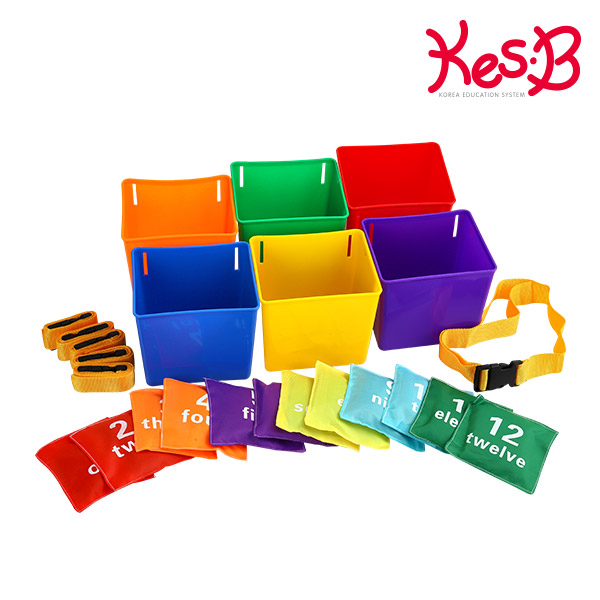 [캐스비]스포츠 숫자콩주머니와바스켓세트(2065set)→(숫자콩주머니12개set+바스켓)